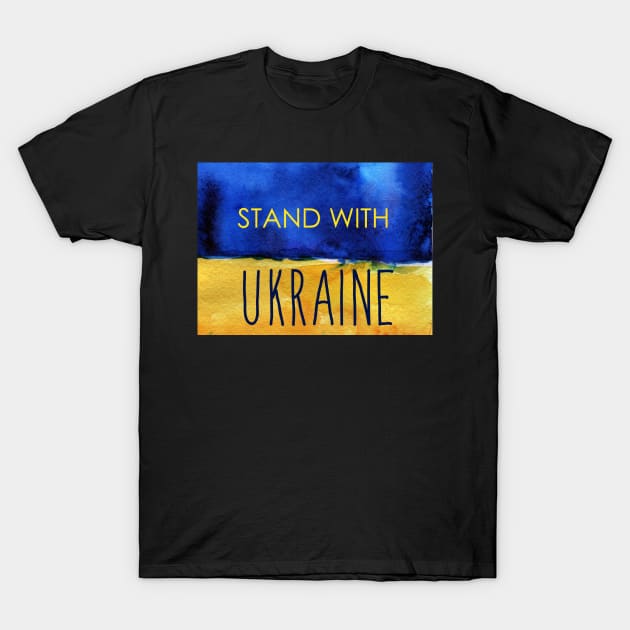 Stand with Ukraine. T-Shirt by Olga Berlet